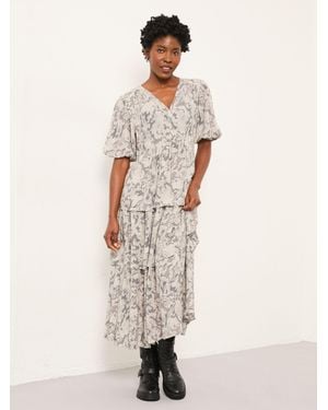 FatFace Fatface Milly Regular Midi Dress - Natural