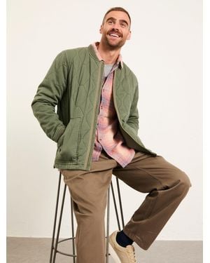 FatFace Lambourn Quilted Jacket - Natural