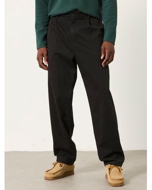 FatFace Perth Pleat Front Chinos - Black