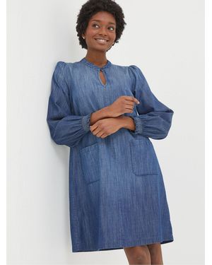 FatFace Fatface Fran Denim Dress - Blue