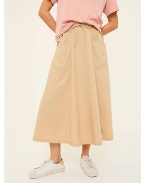FatFace Fatface Sulli Poplin Skirt - Natural