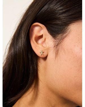 FatFace Gingerbread Studs - Black