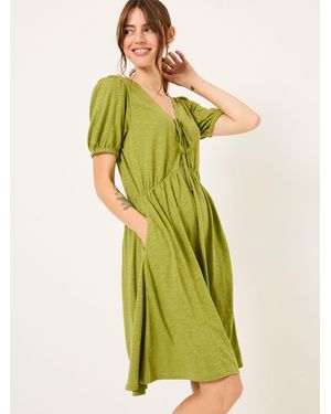 FatFace Nell Jersey Dress - Green