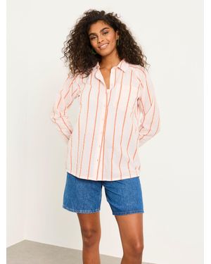 FatFace Fatface Petite Bessie Stripe Shirt - White