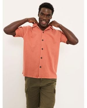 FatFace Fatface Short Sleeve Textured Shirt
