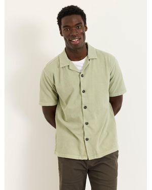 FatFace Fatface Textured Shirt - Natural