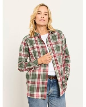 FatFace Fatface Bessie Check Shirt - Natural