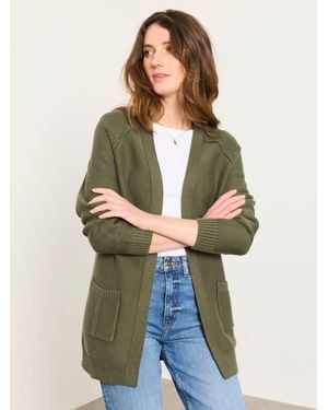 FatFace Bronwyn Edge To Edge Longline Cardigan - Green