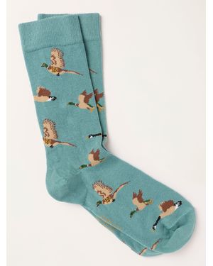 FatFace Fatface Geese Socks - Blue