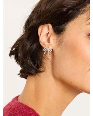 FatFace Bow Party Earrings - Black