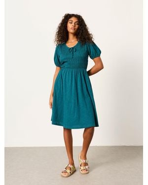 FatFace Fatface Nora Petite Jersey Dress - Blue