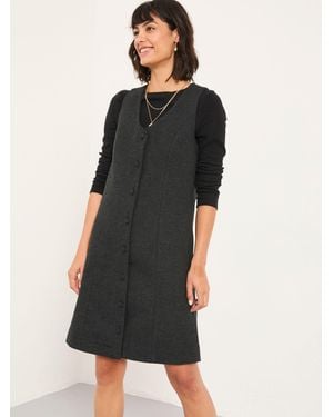 FatFace Fatface Binny Petite Tweed Pinny Mini Dress - Black
