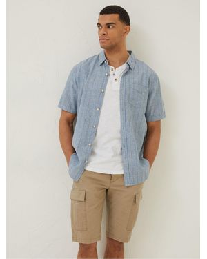 FatFace Fatface Buriton Striped Shirt - Blue
