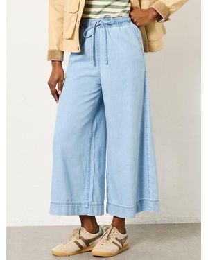 FatFace Fatface Connie Wide Leg Culotte - Blue