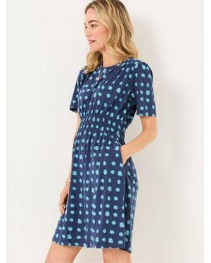 FatFace Fatface Liv Jersey Dress - Blue