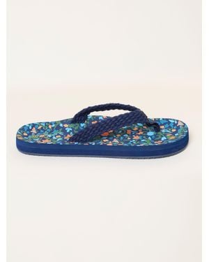 FatFace Fatface Bay Moulded Flip Flop - Blue