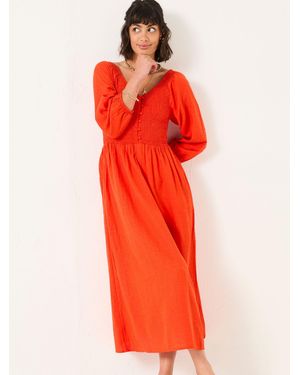 FatFace Adele Midi Dress - Red