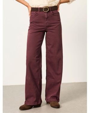 FatFace Welling Wide Leg Wide Leg Jeans - Red