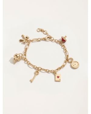 FatFace Fatface V & A Fatface Tone Charm Bracelet - Natural
