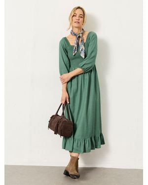 FatFace Fatface Adele Regular Midi Dress - Green