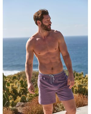 FatFace Fatface Trevose Plain Swim Shorts - Purple
