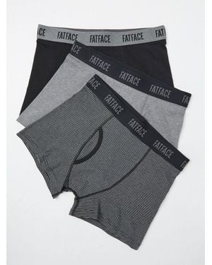 FatFace Classic Boxers 3 Pack - Grey