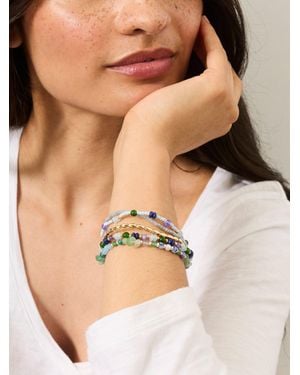 FatFace Bracelet Multi Stretch Bracelet - Natural
