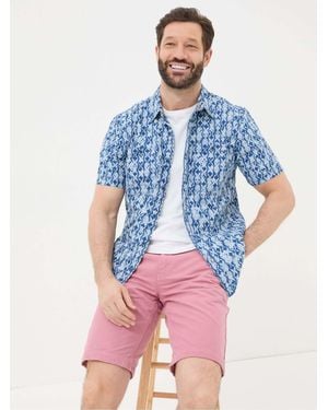 FatFace Fatface Ikat Print Shirt - Blue