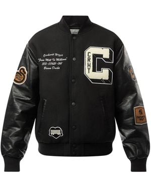 Carhartt Men's Brown Ducks Bomber Jacket - Black