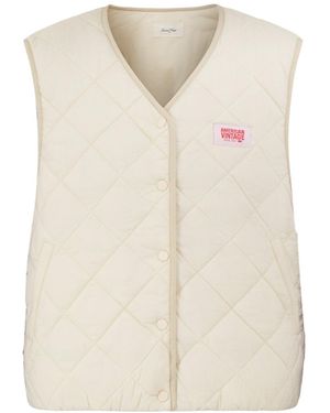 American Vintage Yupi Quilted Vest - White