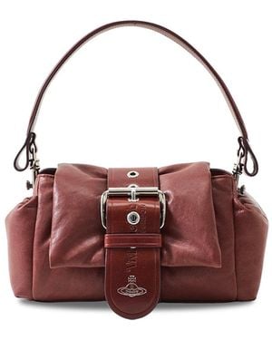 Vivienne Westwood Hazel Treasure Shoulder Bag Burgundy - Purple