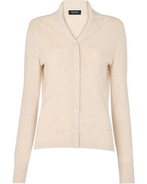 Whistles Phoebe Knitted Shirt Cream - Natural