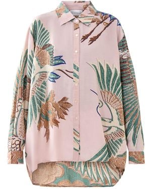 One Hundred Stars Oversized Shirt - Pink