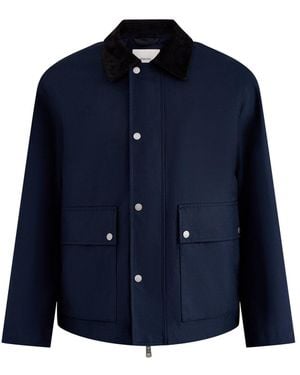 SELECTED Kyle Organic Field Jacket - Blue