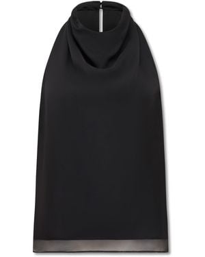 Forever New Ayla Draped Halter Neck Top - Black