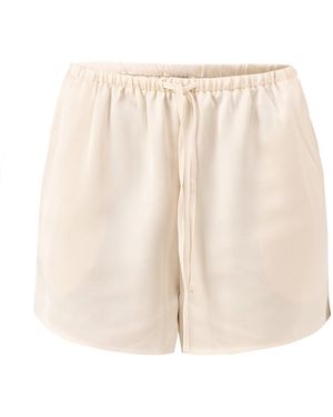 Pretty Lavish Breya Drawstring Shorts Cream - Natural