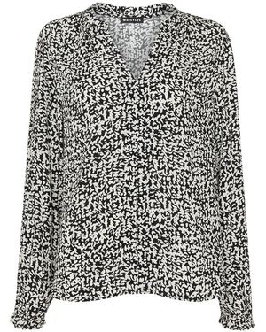 Whistles Women's Scribble Print Blouse - Grey