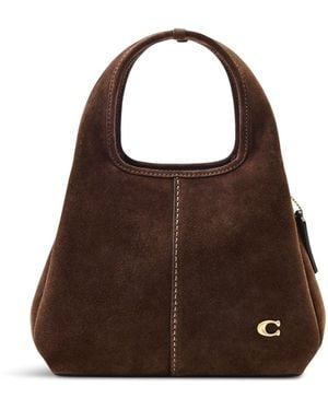 COACH Suede Lana Shoulder Bag 23 - Brown