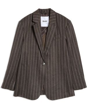 Day Birger et Mikkelsen Women's Emile Pinstripe Blazer - Brown