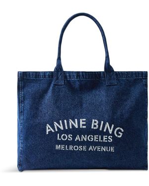 Anine Bing Leo Tote Bag - Blue