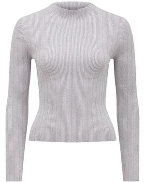 Forever New Women's Steph Embellished Knit Top - White