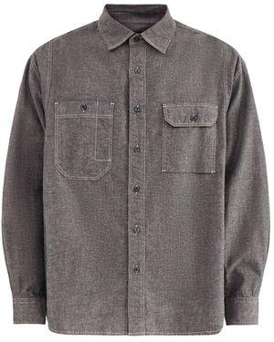 FRIZMWORKS 1920S Chambray Work Shirt - Grey