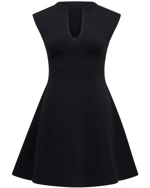 Forever New Katerina Crepe Knitted Mini Dress - Black