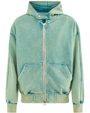 FRIZMWORKS Vintage Dyeing Zip Parka - Green