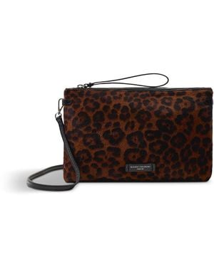 Gianni Chiarini Hermy Leopard Crossbody Bag - Brown