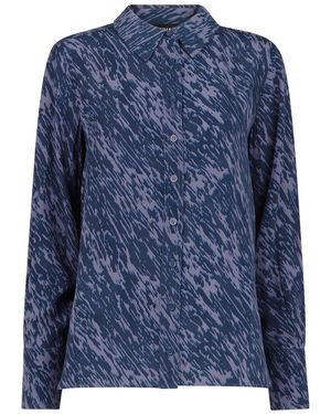 Whistles Abstract Marks Collared Shirt - Blue