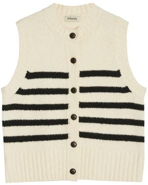 Albaray Stripe Button Tank - Natural