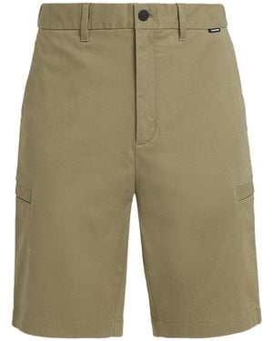 Calvin Klein Modern Twill Cargo Shorts - Green