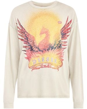 DIESEL T-Boxt L/Phoenix T-Shirt - White