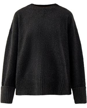 Pretty Lavish Camille Oversized Borg Jumper - Black